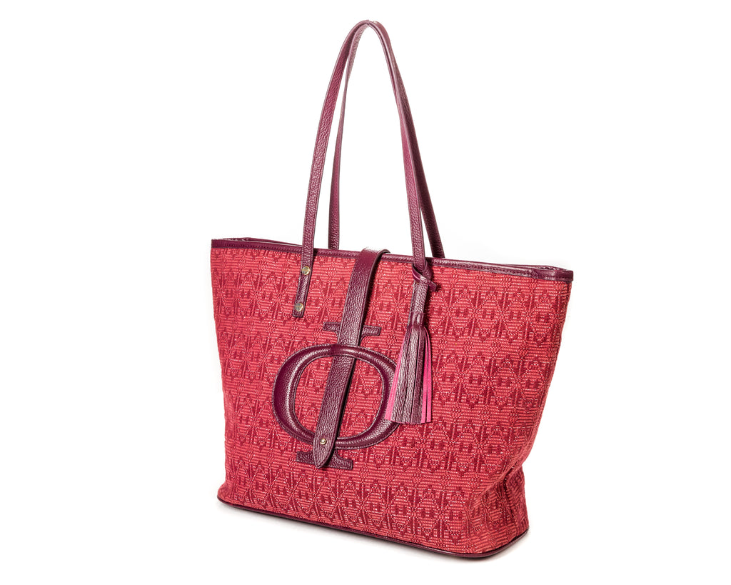 The Amy Tote burgundy - FULANI