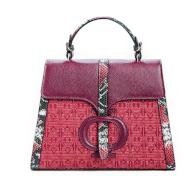 The Small Safia Satchel Raspberry