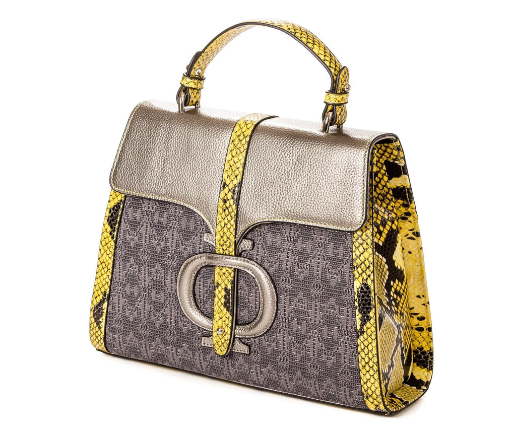 The Small Safia Satchel silver - FULANI