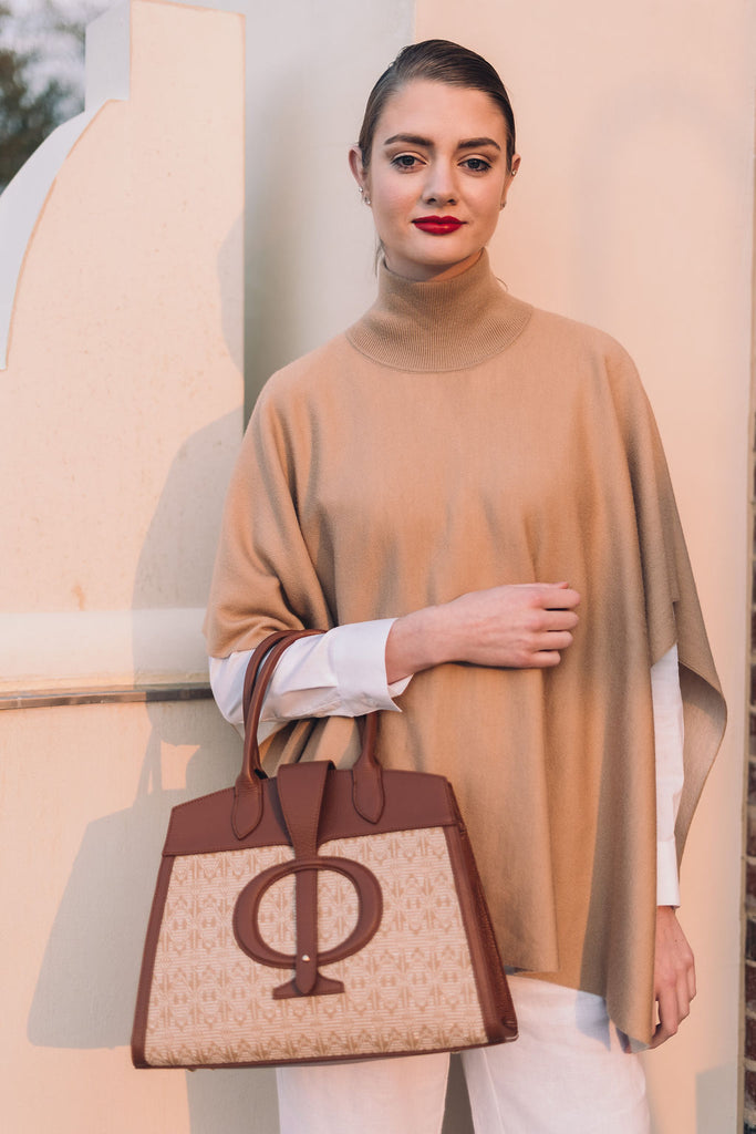 The brown Folly shoulder bag - FULANI