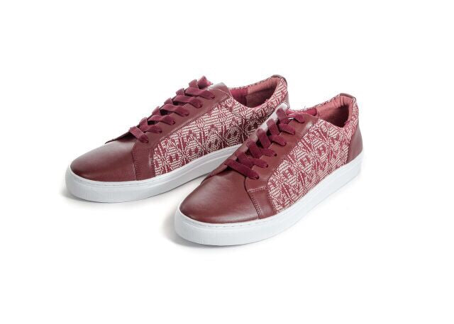 Burgundy Alpha Sneakers - FULANI