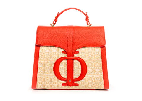 Red Aida shoulder bag