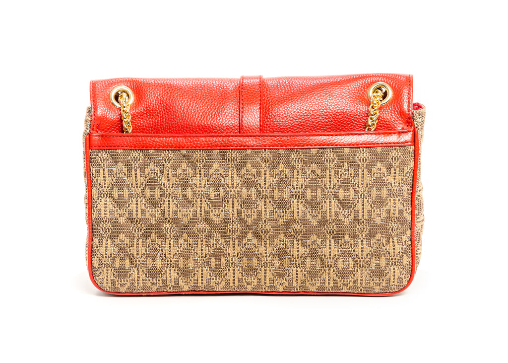 Red Aida shoulder bag